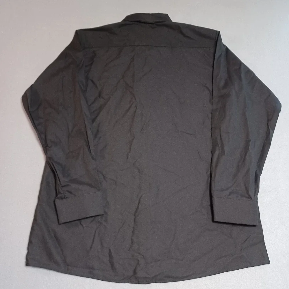 Red Kap Mens Long Sleeve Work Shirt Charcoal Gray Industrial Uniform SP14BK L RG